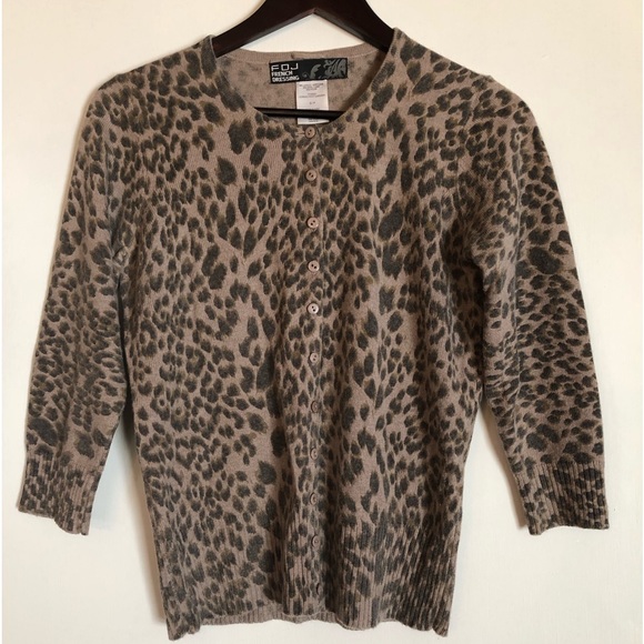 Leopard Print Cardigan - small - Picture 1 of 10
